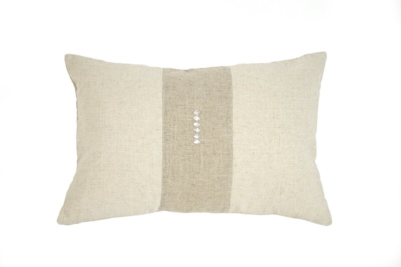 Zentique Linen Lumbar Pillow - Image 0