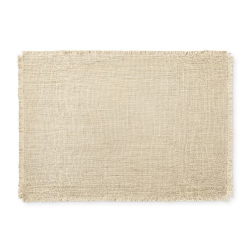 Fringed Placemats, Set of 4, Parchment - Image 0