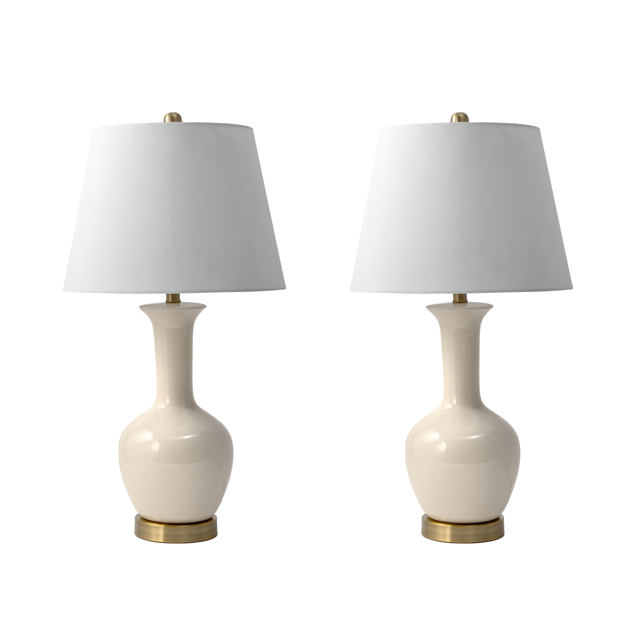 Rockville 27" Ceramic Table Lamp Set of 2 - Image 3