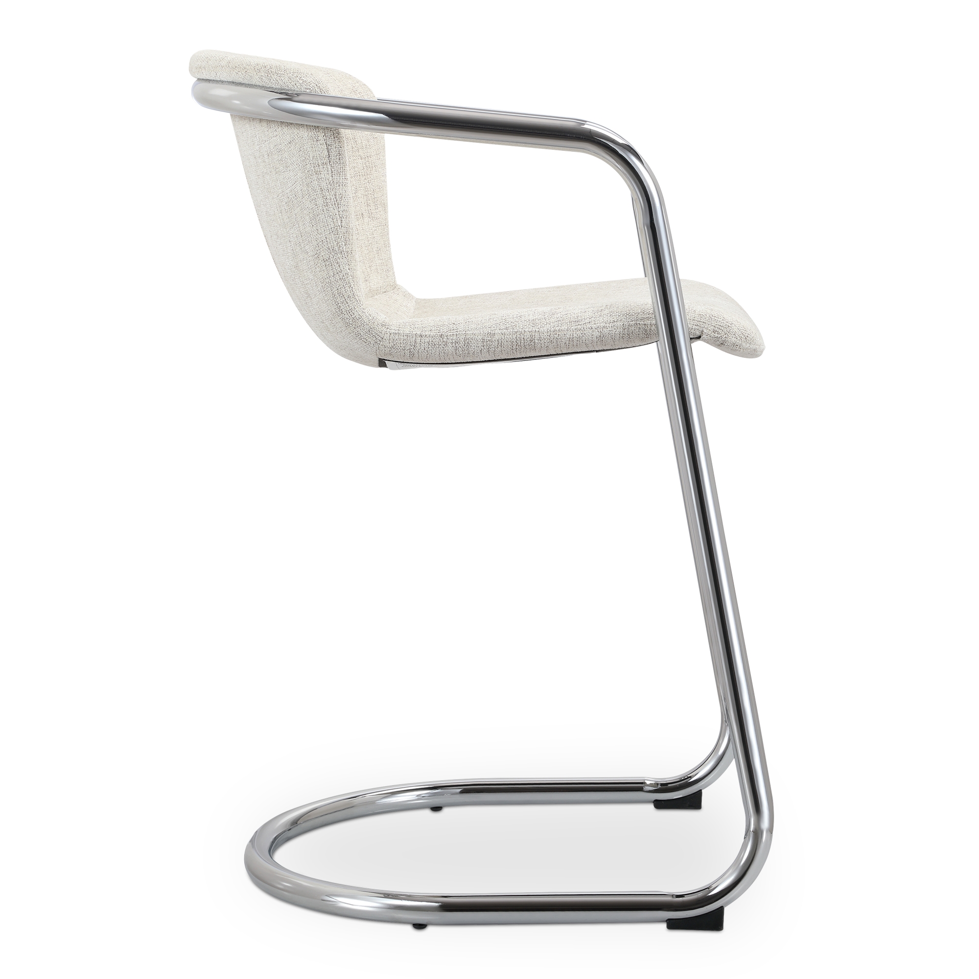 Freeman Chrome Frame Counter Stool Blended Cream - Set Of Two - Image 3