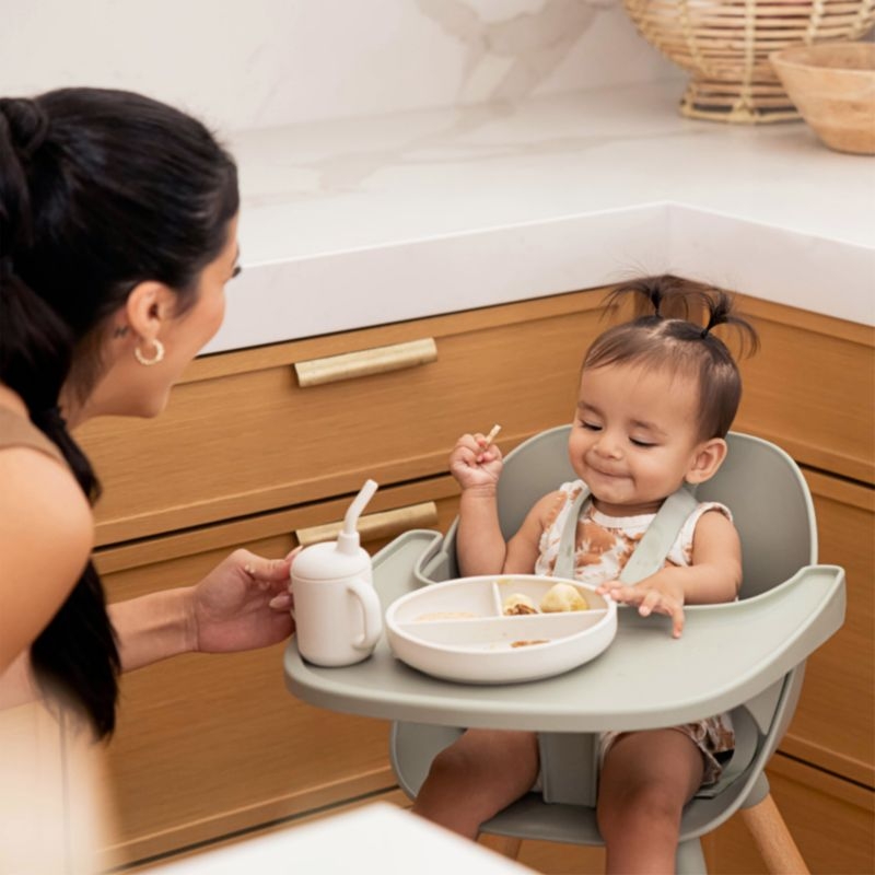 Lalo Oatmeal White First Bite Full Baby Feeding Set - Image 2