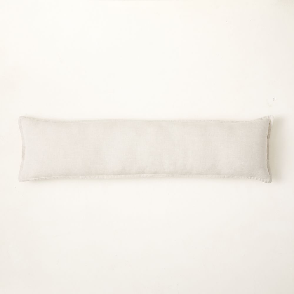 European Flax Linen Pillow Cover, 12"x46", Natural - Image 0