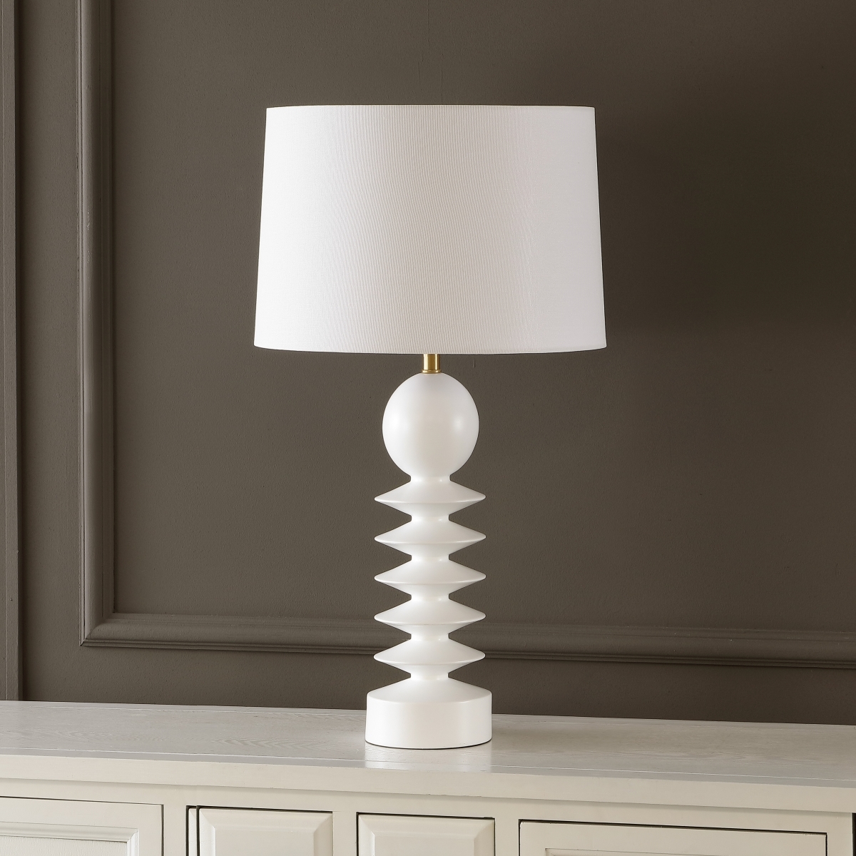 Loza 27.25 Inch Table Lamp - White Washed - Safavieh - Image 1