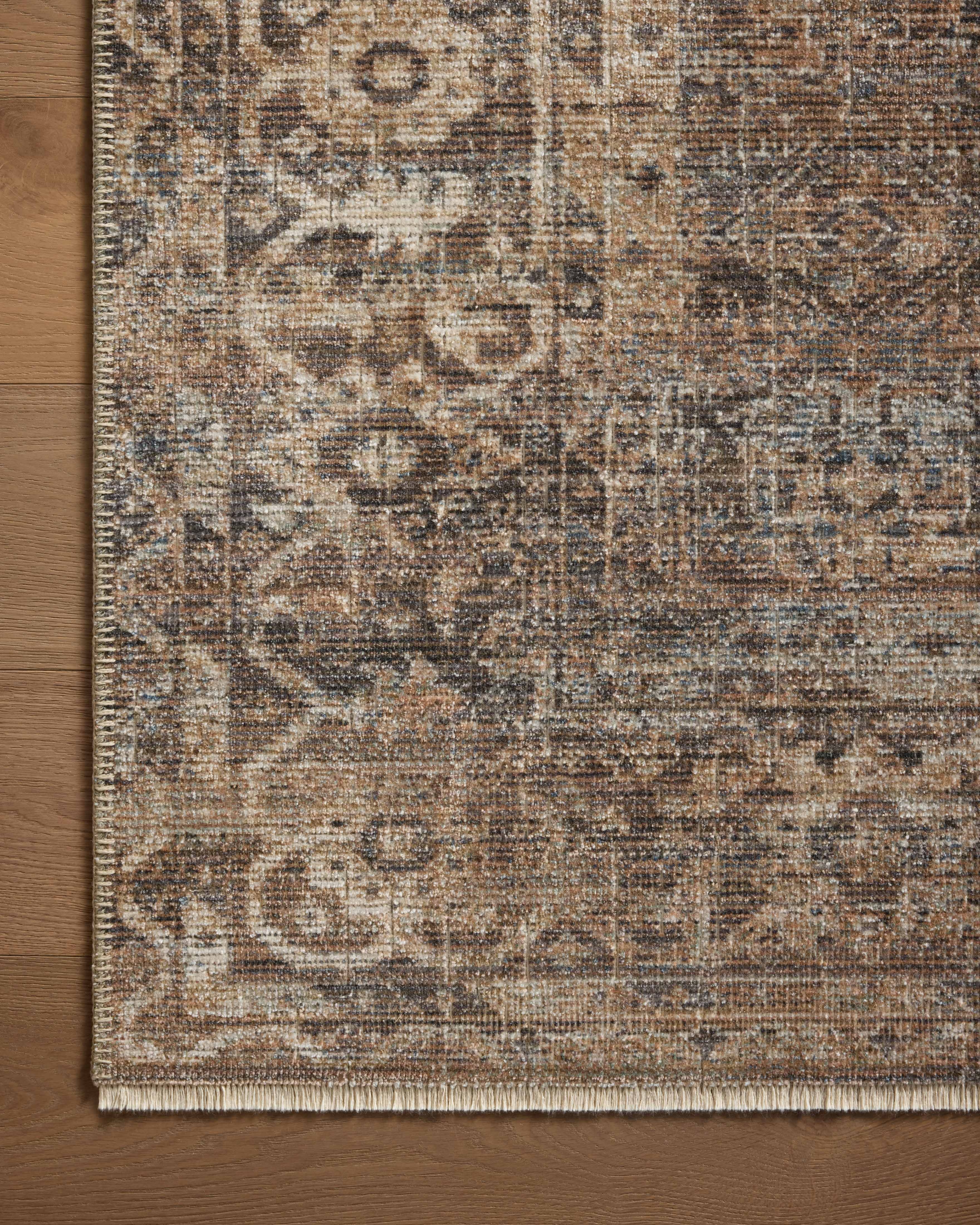 Loloi Heritage Mocha / Denim 4'-0" x 6'-0" - Image 4