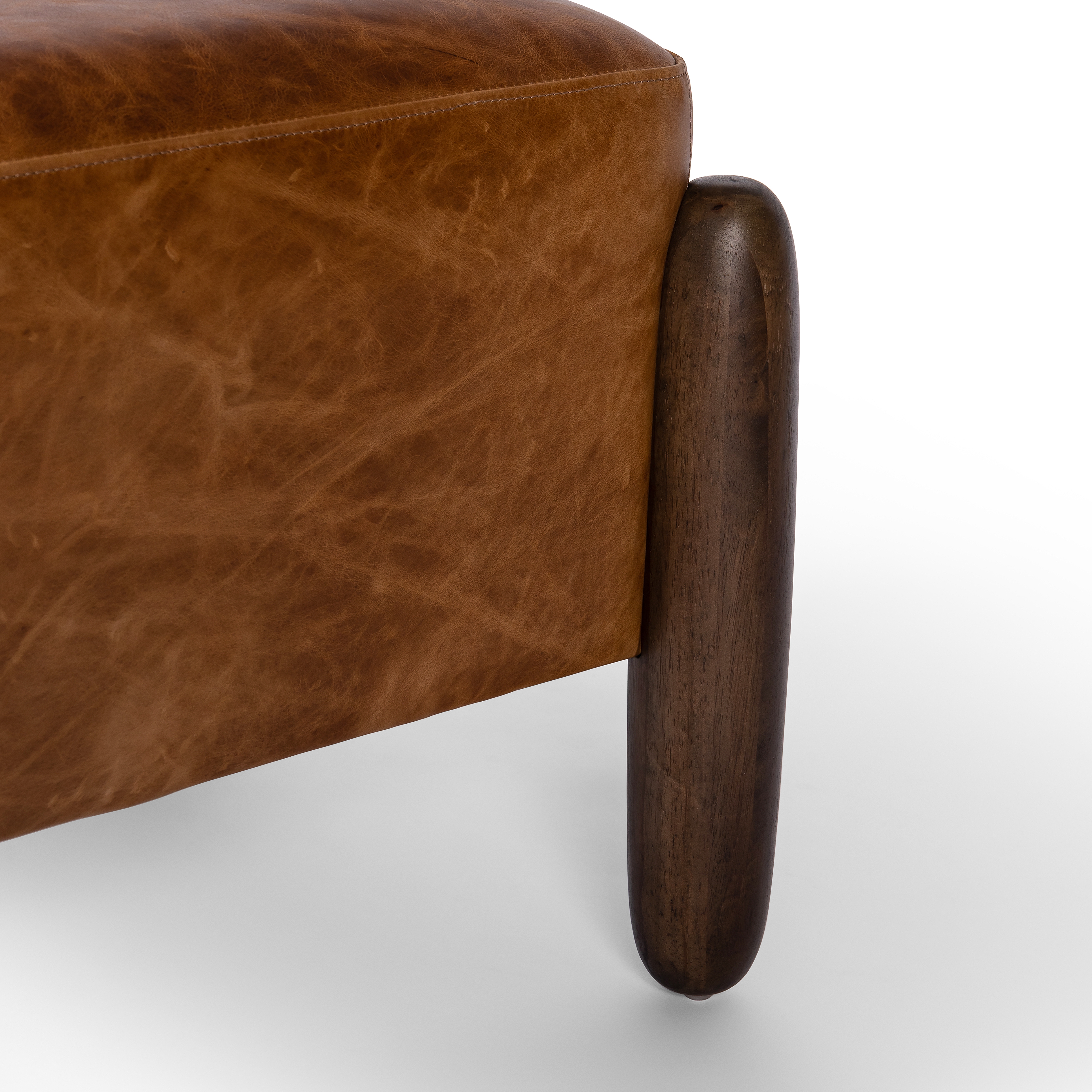 Oaklynn Ottoman-Raleigh Chestnut- 21" - Image 5