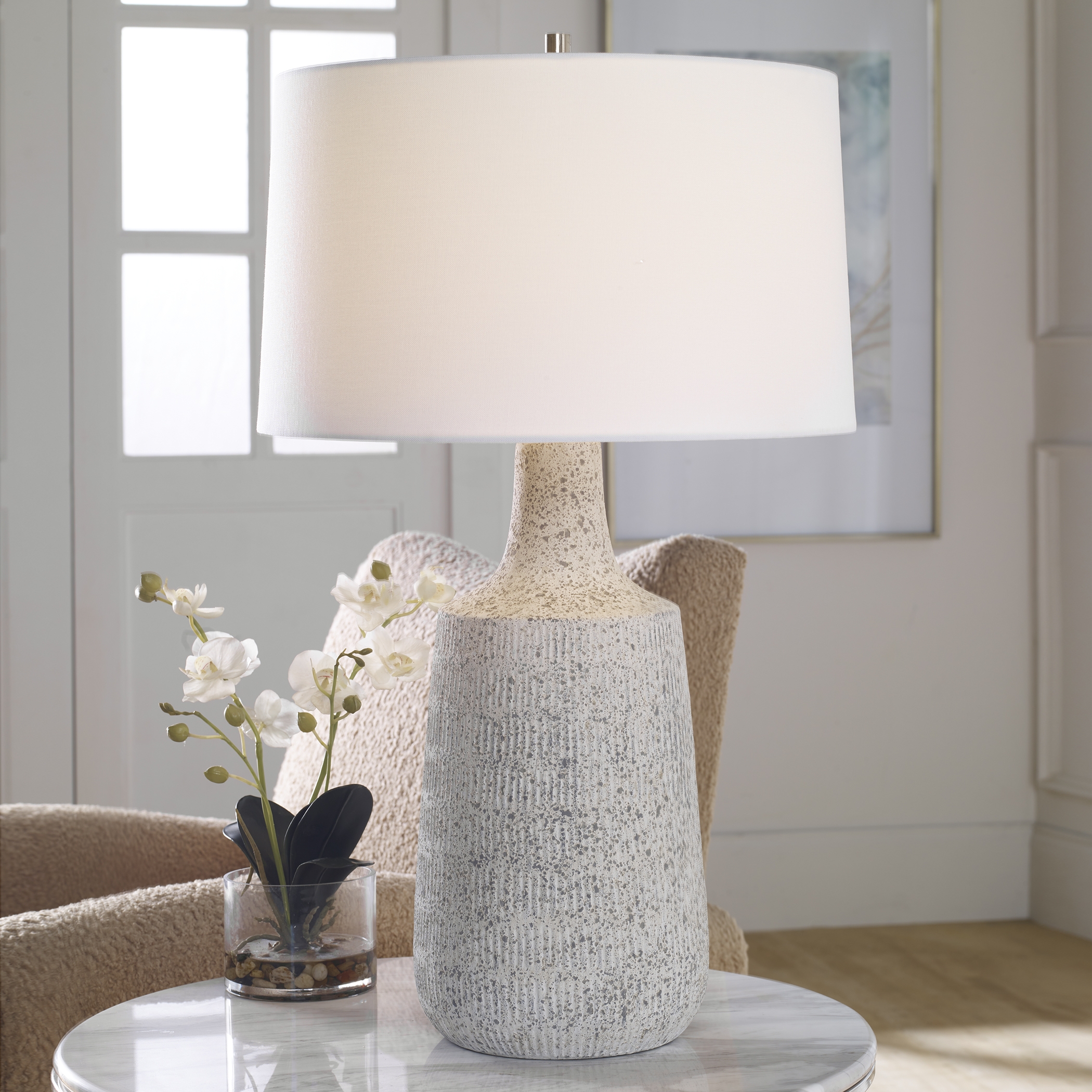 Scouts White Table Lamp - Image 1