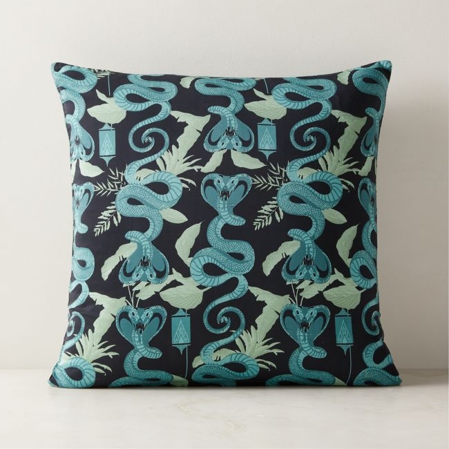 Cobra Green Pillow Cover 20"x20" - The White Lotus - Image 0