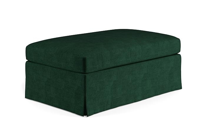 Sloan Slipcovered Ottoman - Image 4