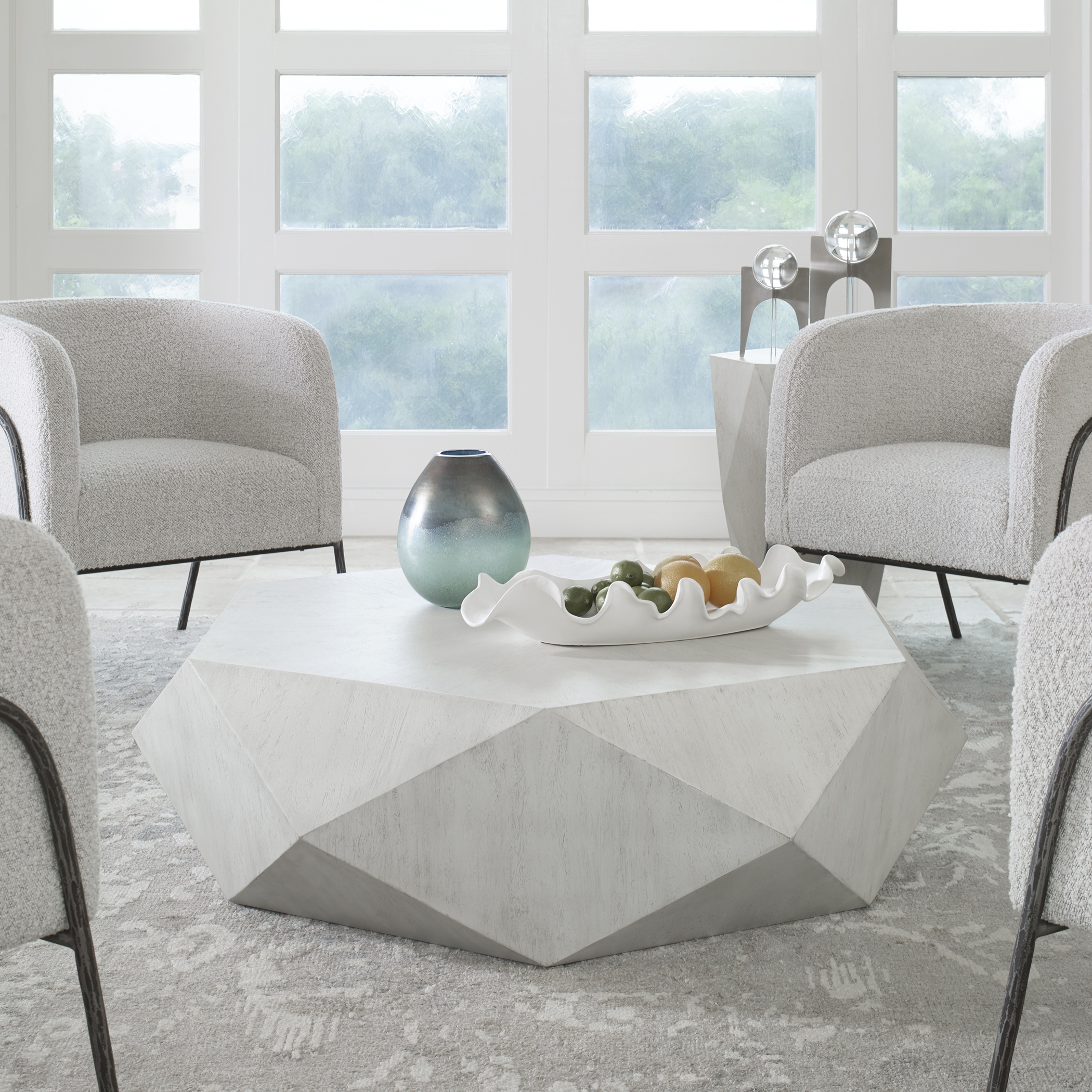 Volker White Coffee Table - Image 1
