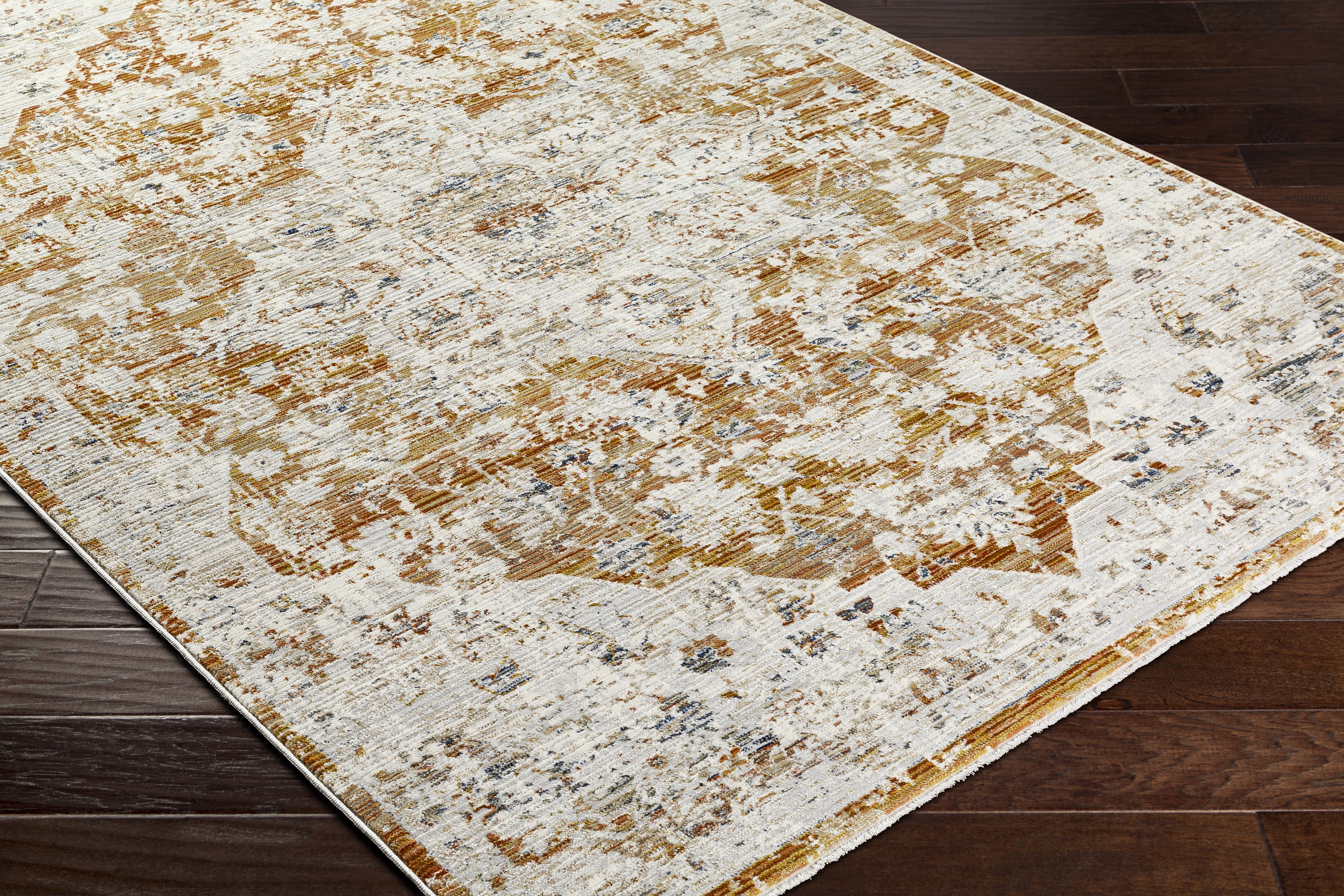 Edmonton Beige Indoor 5'3" x 7' Machine Woven Rug - Image 5