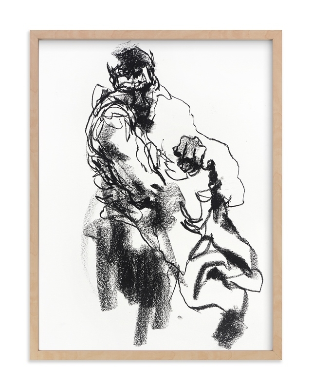 Drawing 469 - Draped Figure Limited Edition Fine Art Print 1 - Image 0