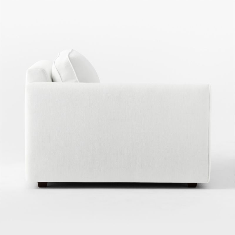 Malea White Performance Fabric Left-Arm Chair - Image 3