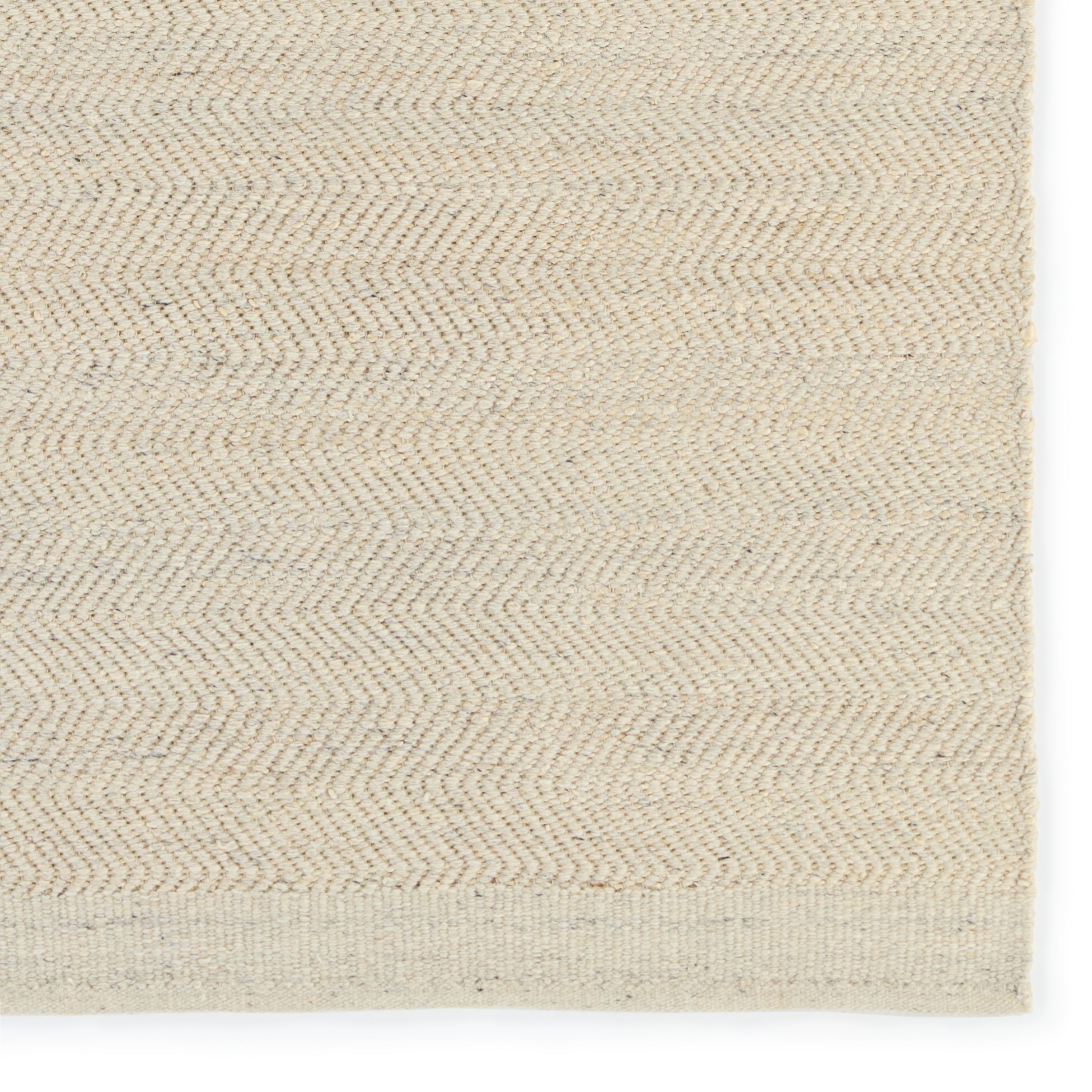 Kate Lester + Esdras Handmade Solid Beige/ Ivory Area Rug (5'X8') - Image 3