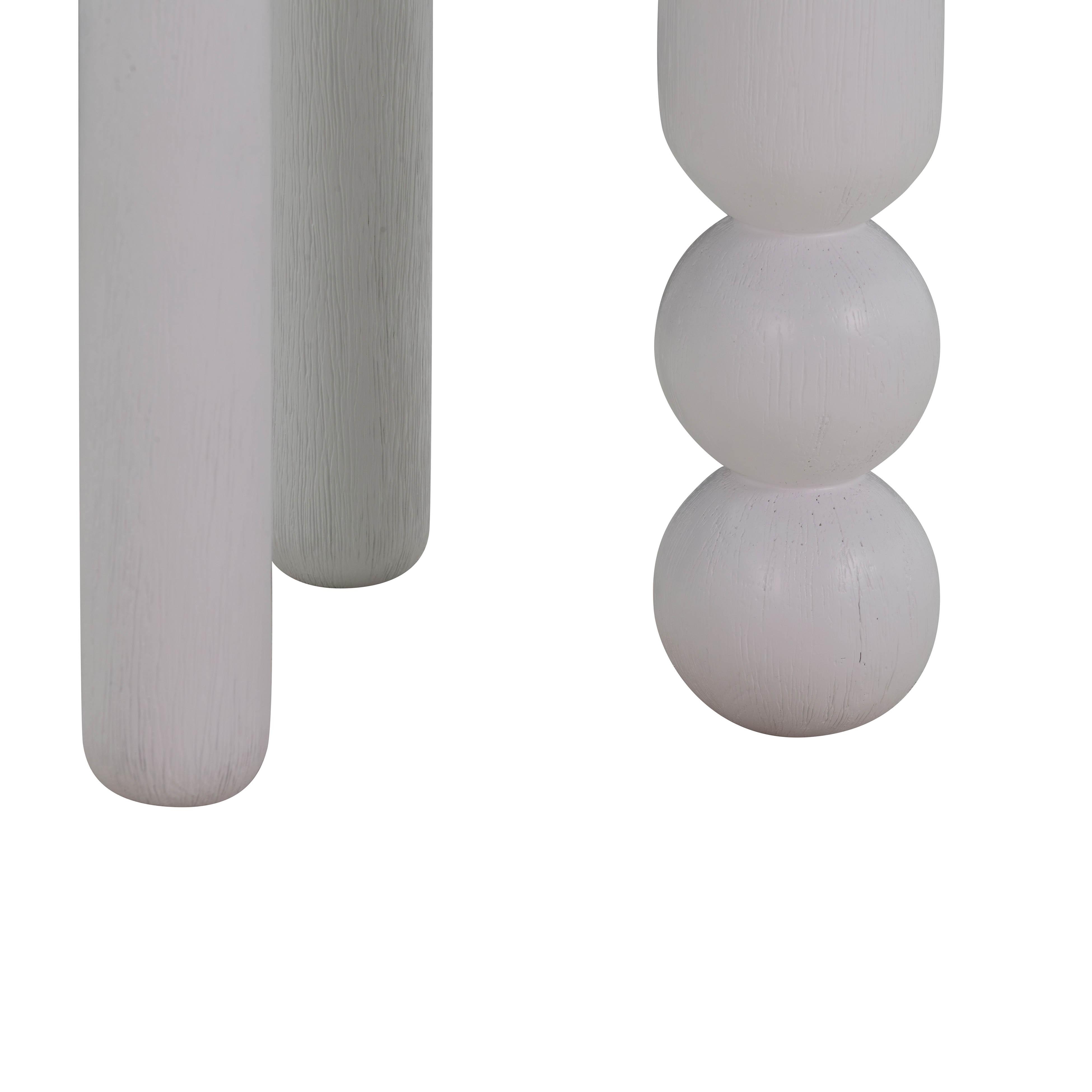 Morse White Wooden Accent Table - Image 5