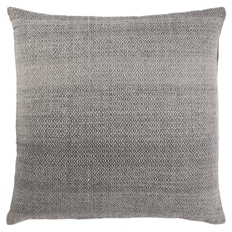 Sidrah Trellis Gray/ White Floor Pillow 22 Inch Fill Material: Polyester - Image 0
