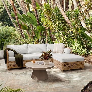Coastal Sectional, Armless Single, All Weather Wicker, Natural - Image 2