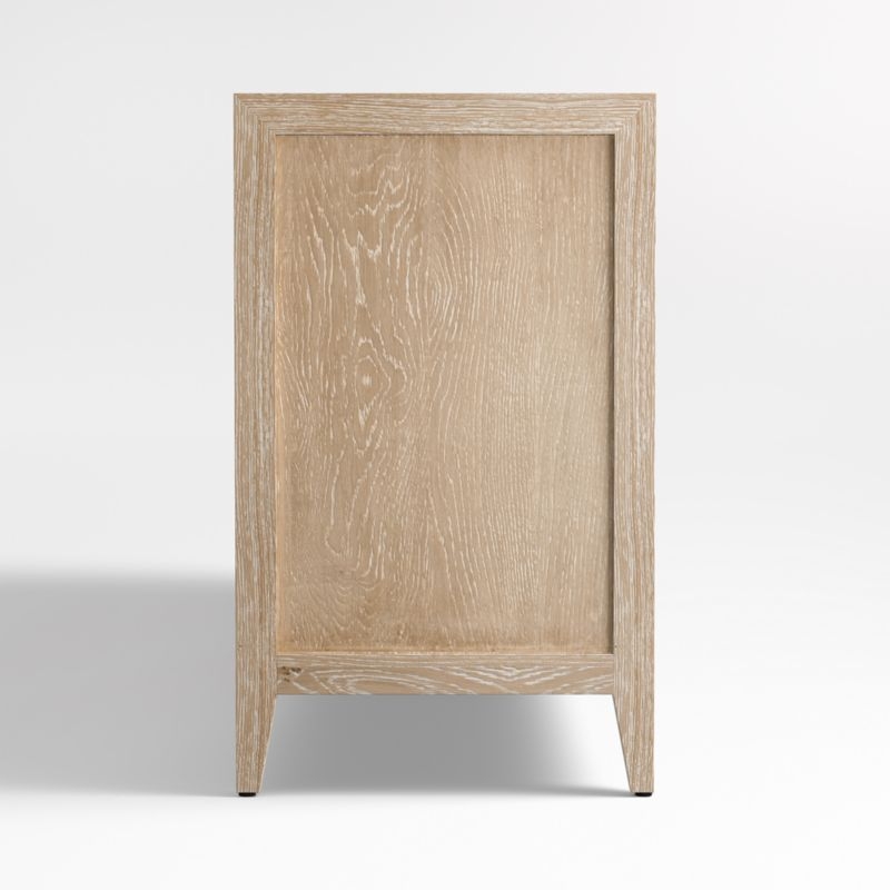 Clairemont 89" Natural Wood Storage Media Console - Image 7