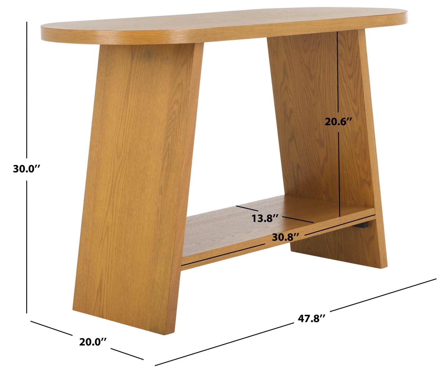 Julianna Wood Console Table - Natural - Image 5