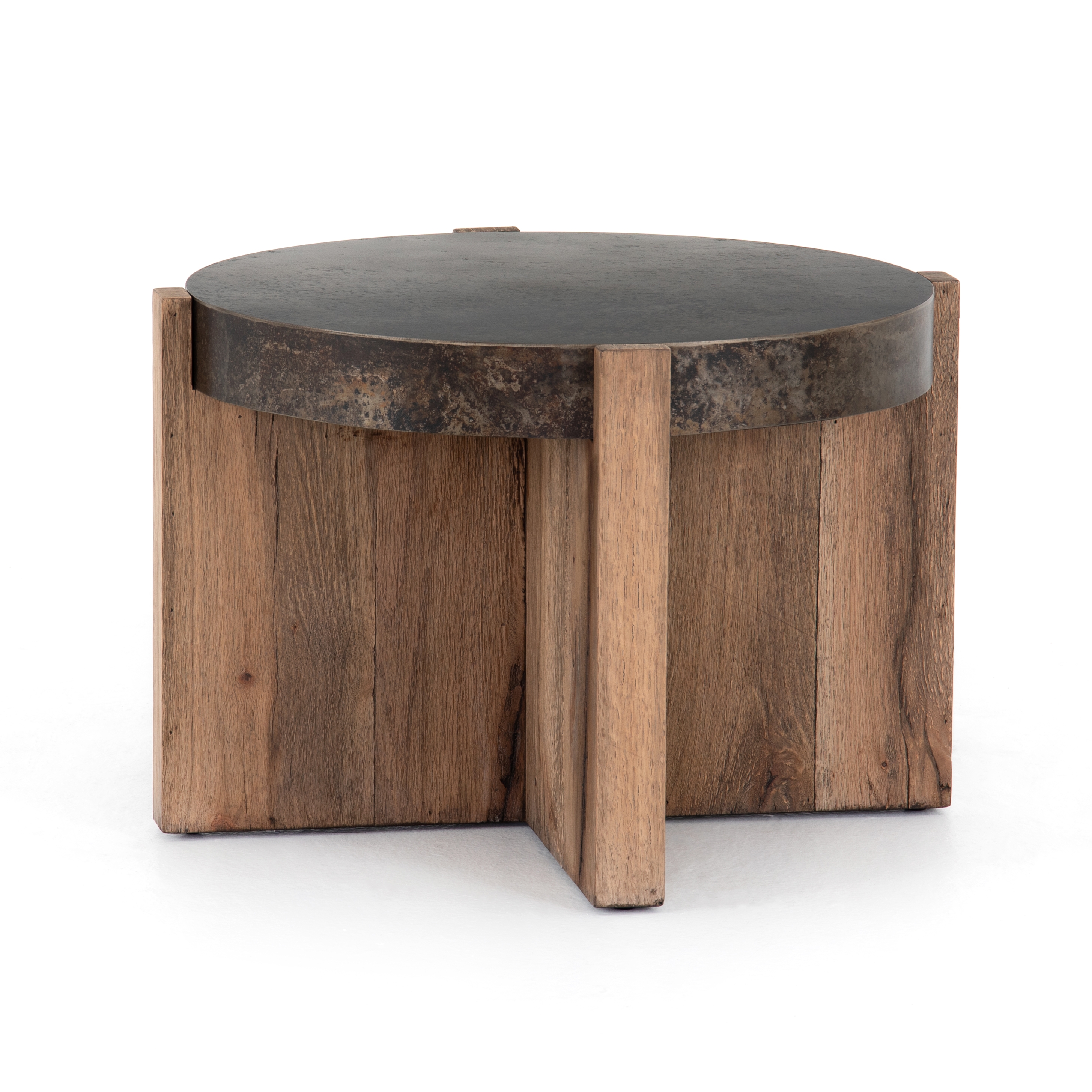 Bingham End Table - Rustic Oak Veneer - Image 1