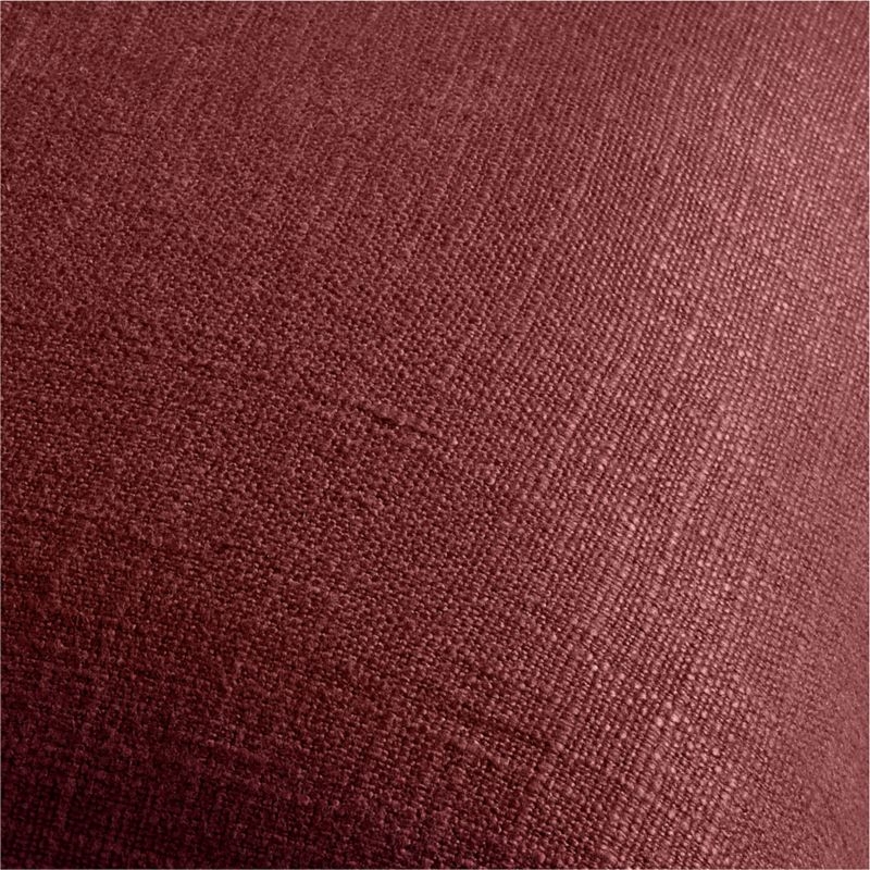 Chestnut Red 20"x20" Organic Laundered Linen Throw Pillow Cover - Image 3