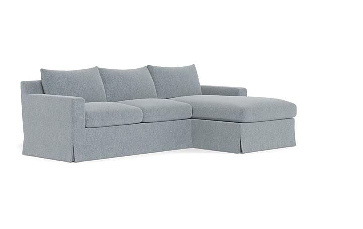 Sloan Slipcovered Right Chaise Sectional - Image 1