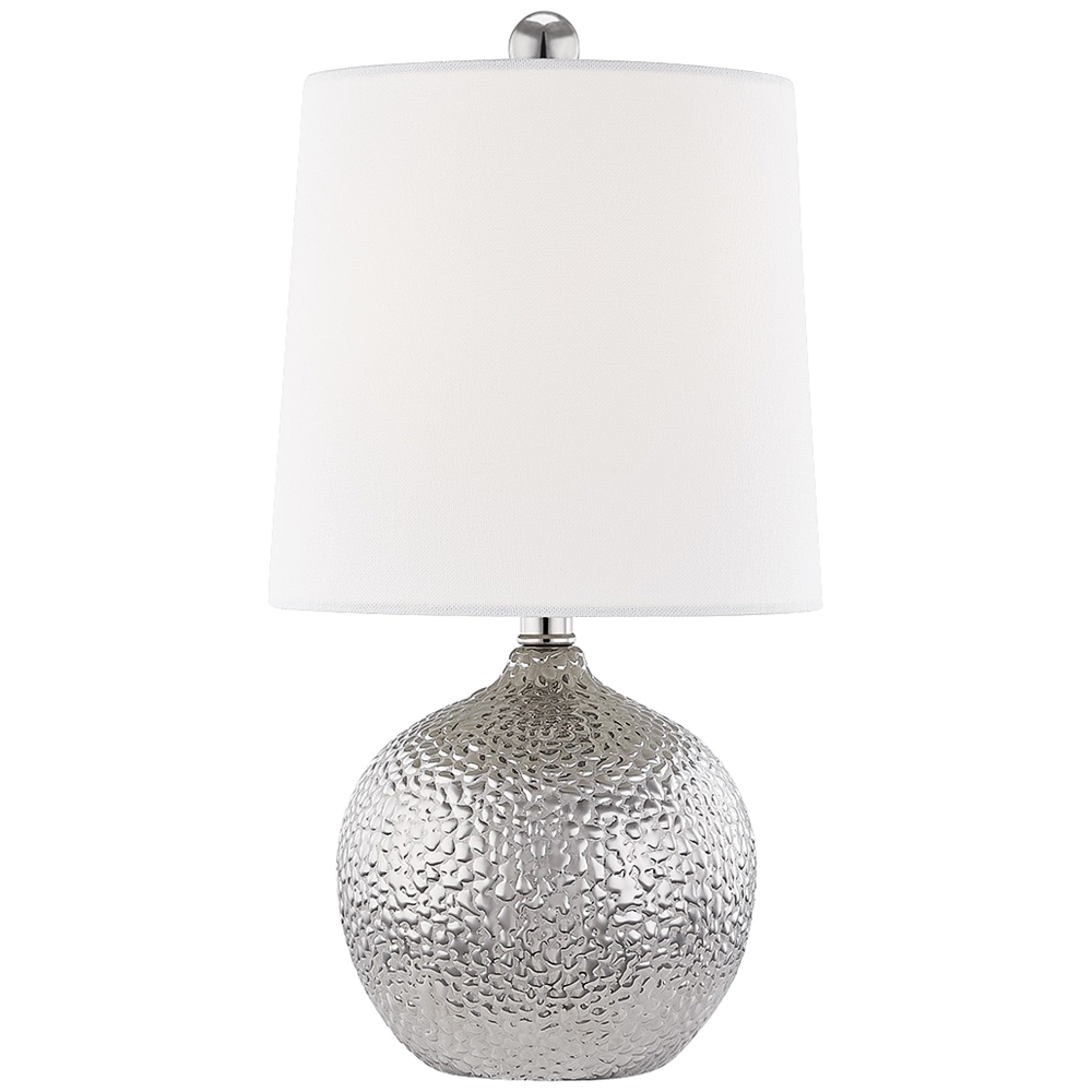 Mitzi Heather 14 1/2" High Silver Ceramic Accent Table Lamp - Style # 77A21 - Image 0