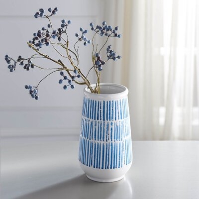 Seadrift Strokes Wide Top Vase - Image 0