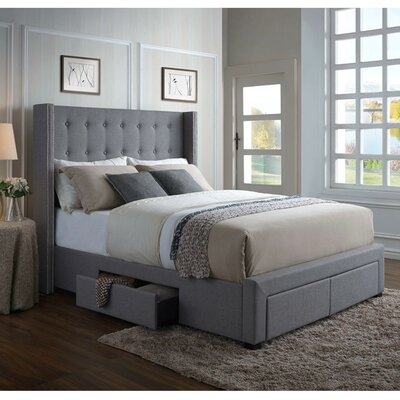 Abram Upholstered Storage Panel Bed - Image 0