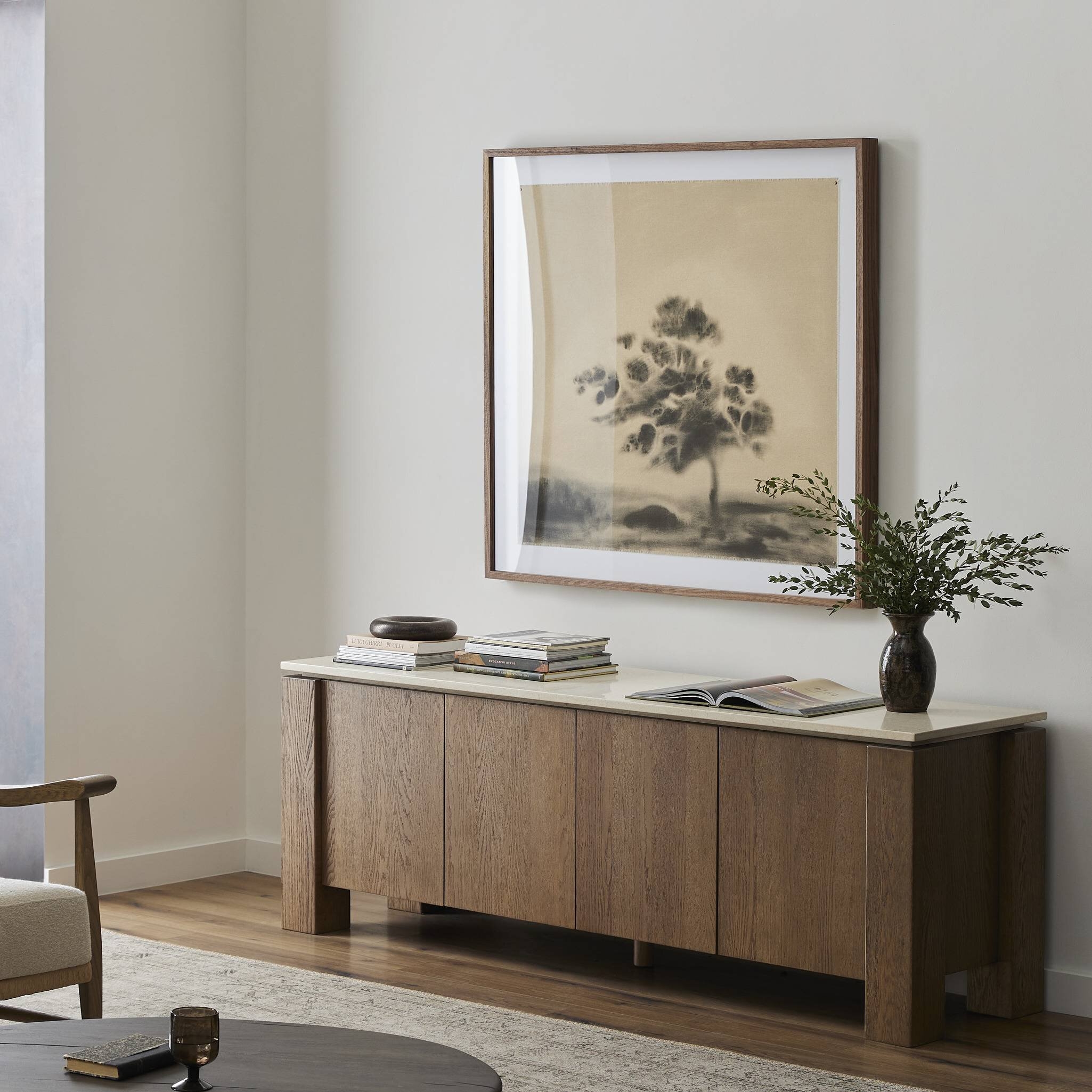 Gibbs Media Console - Tan Oak Veneer - Image 3