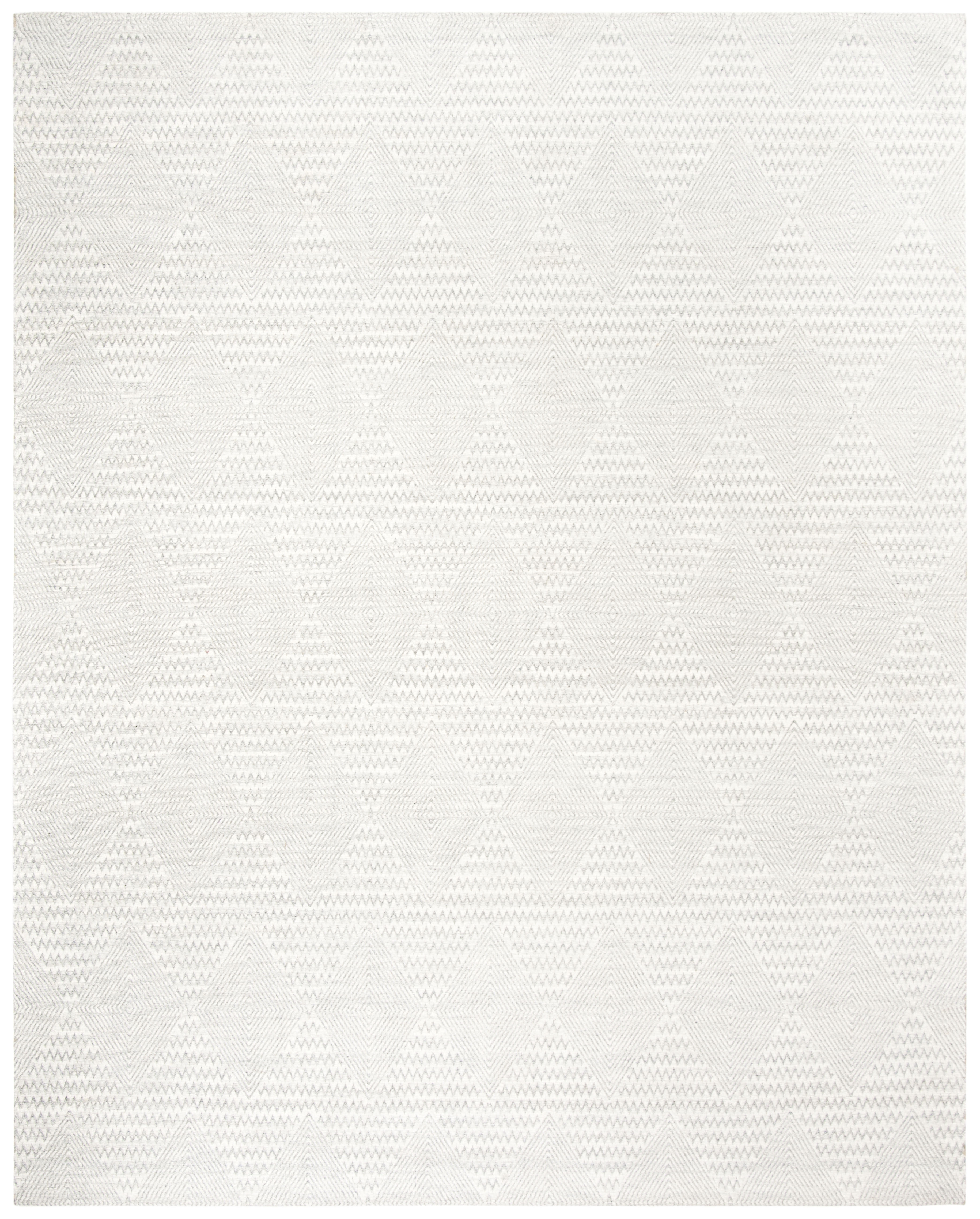 Arlo Home Hand Loomed Area Rug, MRB304G, Silver/Ivory,  8' X 10' - Image 0