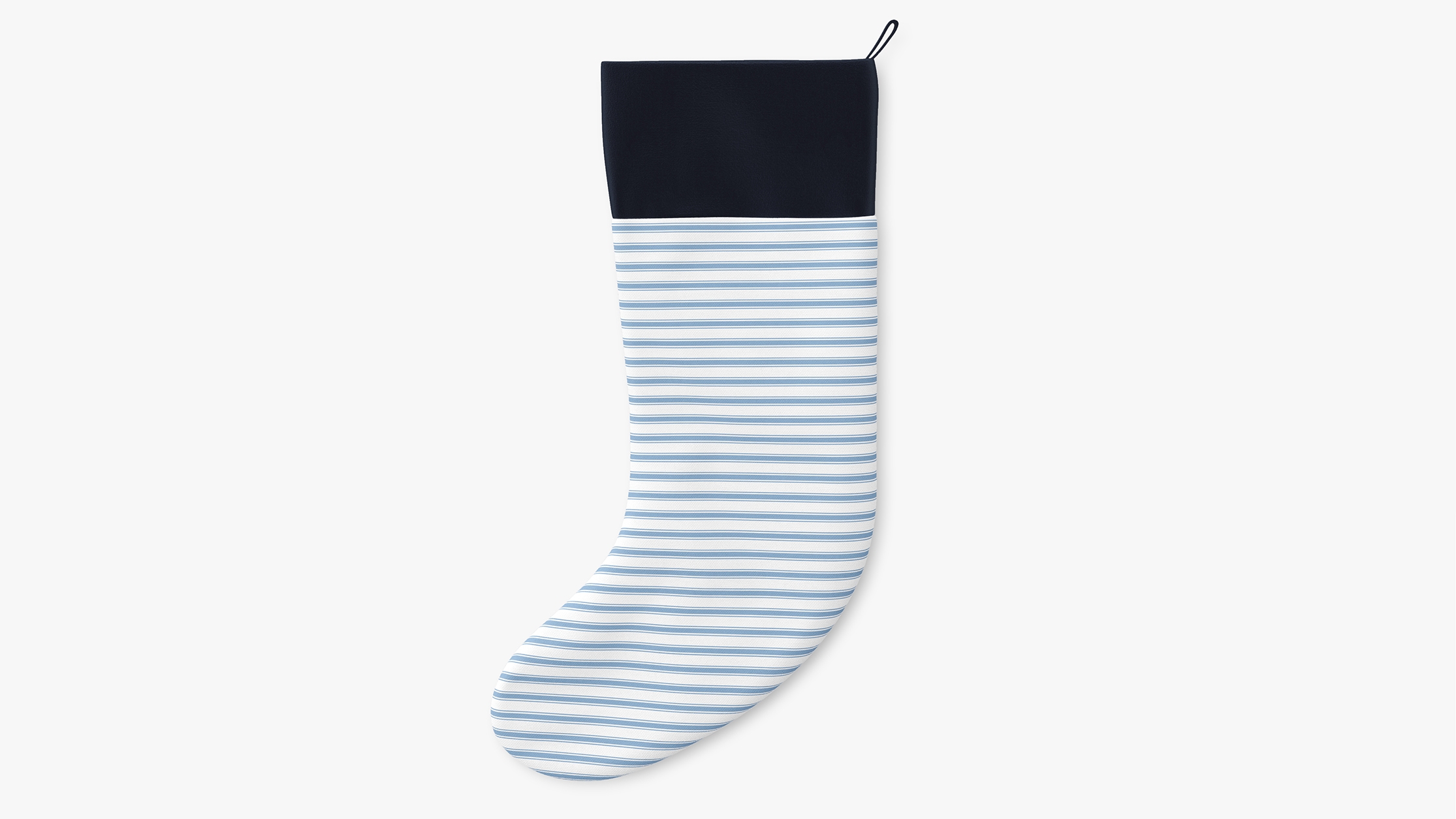 Printed Stocking, Cornflower Classic Ticking Stripe - Image 0