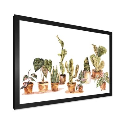 Indoor House Plants Urban Jungle I - Traditional Canvas Wall Art Print-FDP35159 - Image 0