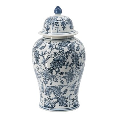 Kronberg Blue 17.9" Porcelain Jar - Image 0