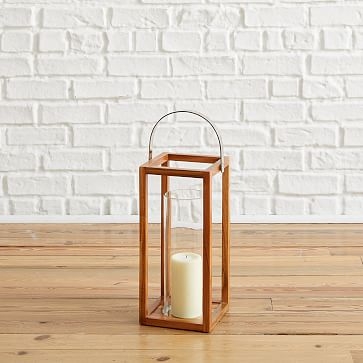 Simple Wood Lanterns, Extra Large, Teak - Image 2
