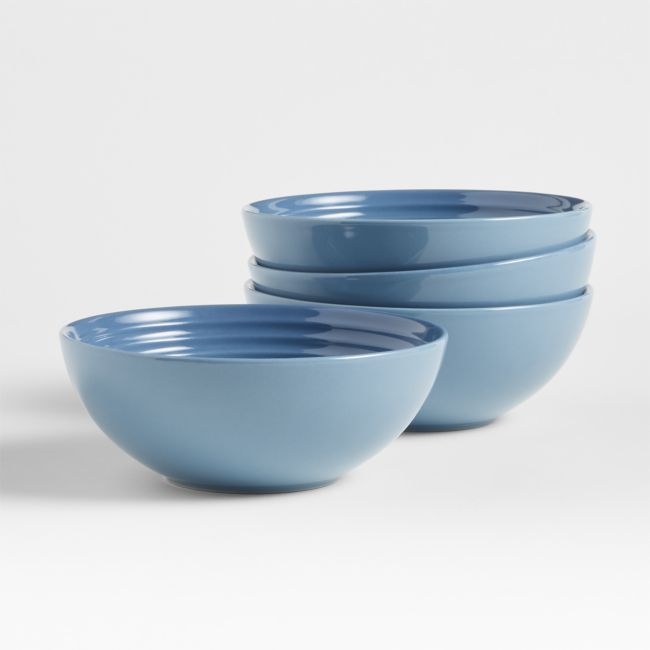Le Creuset ® Chambray Blue Cereal Bowls, Set of 4 - Image 0
