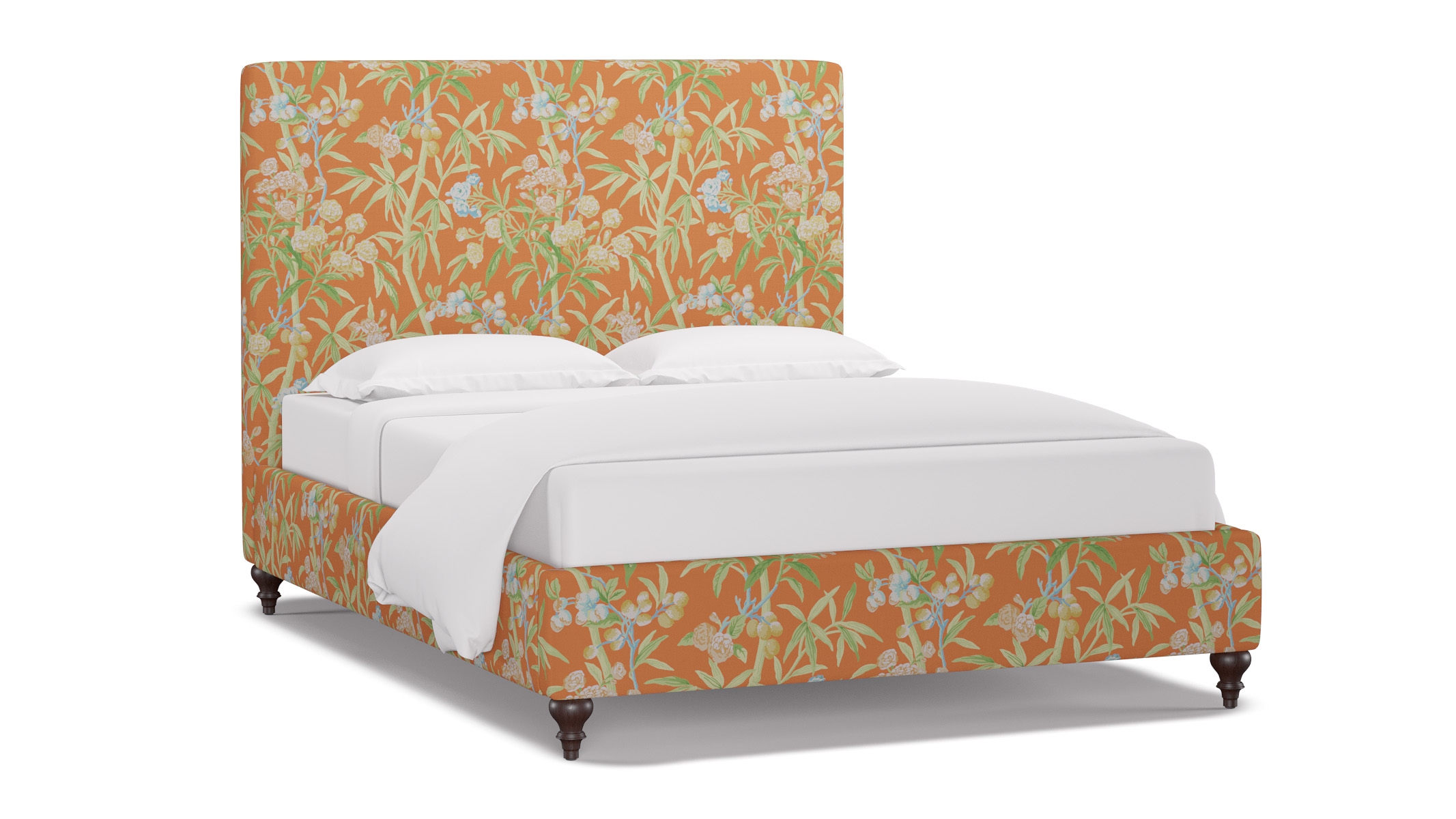 Classic Bed, Mandarin Lanai, Espresso Traditional Turned Leg, Queen - Image 1