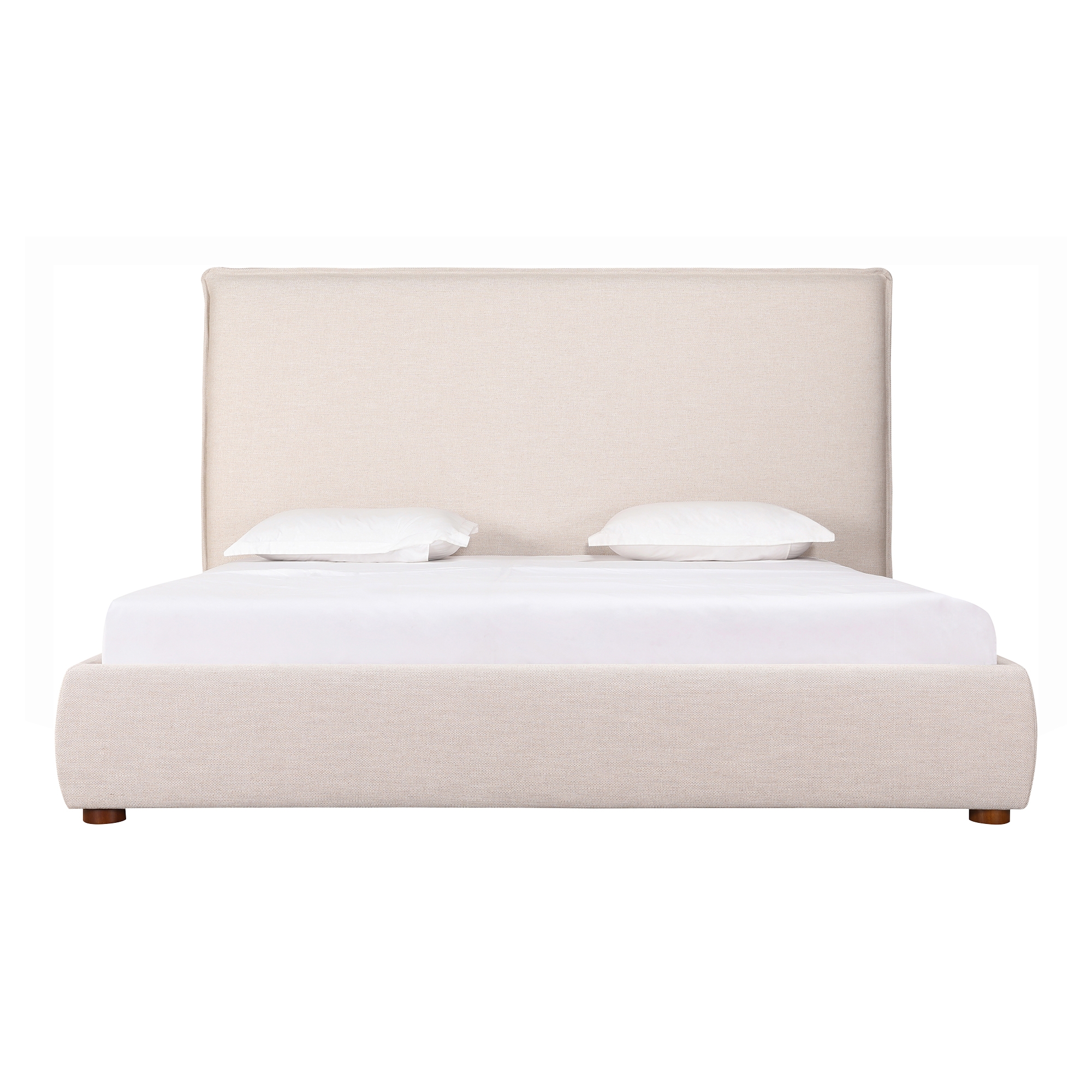 Luzon Queen Bed Tall Headboard Wheat - Image 2