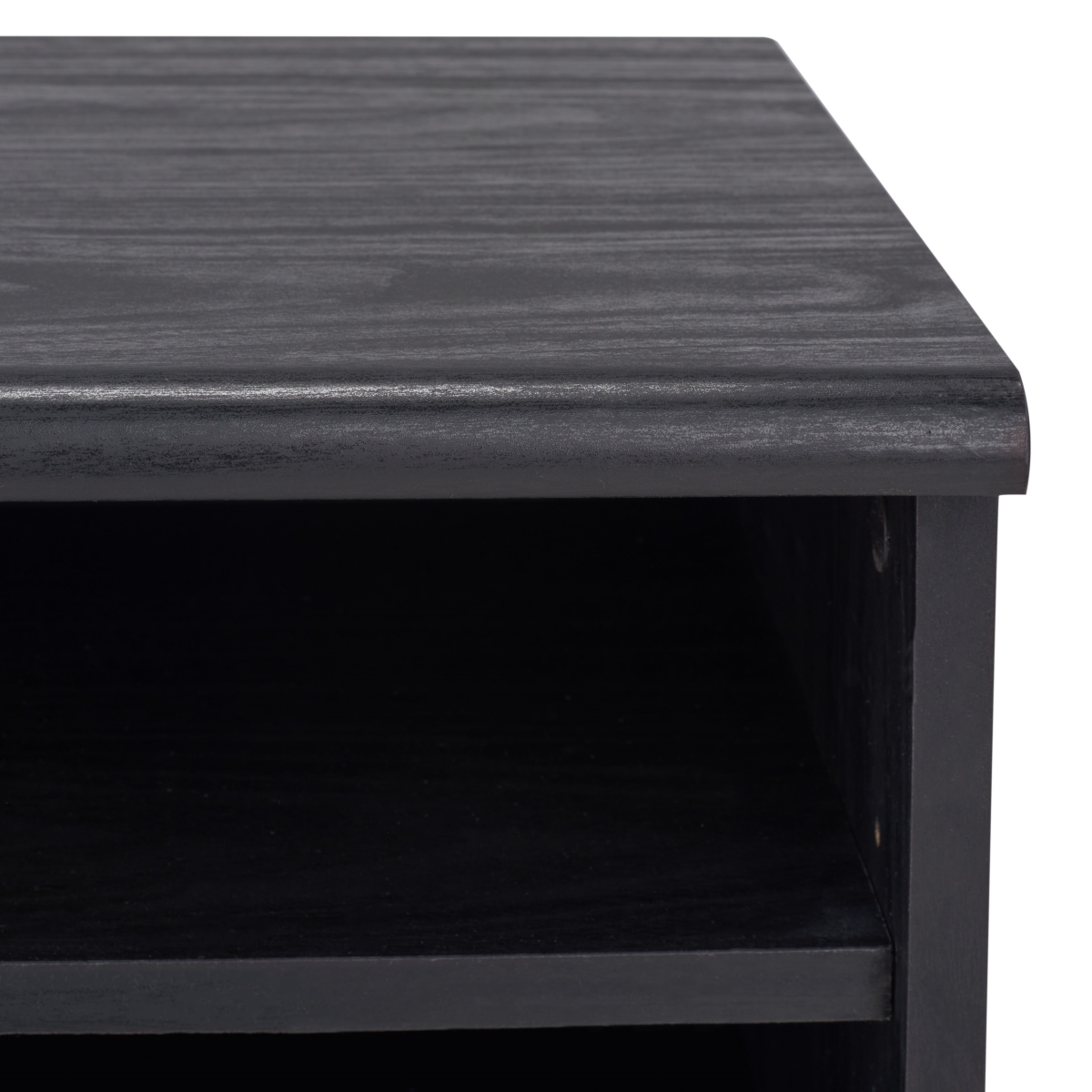 Aurelio 1 Shelf Media Stand - Black - Safavieh - Image 2