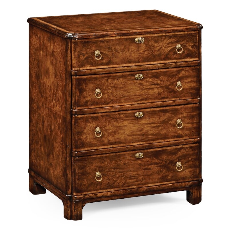 Jonathan Charles Fine Furniture Bow Front 4 Drawer Accent Chest - Image 0