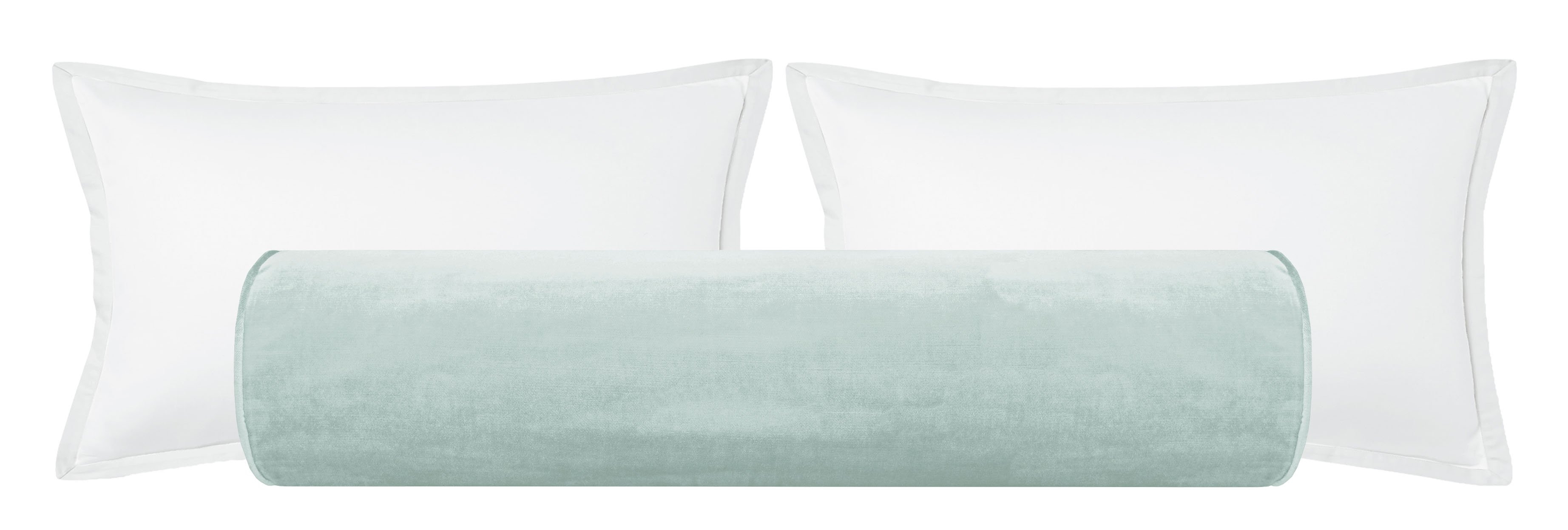 THE BOLSTER :: FAUX SILK VELVET // MINERAL - TWIN XL // 9" X 30" - Image 0