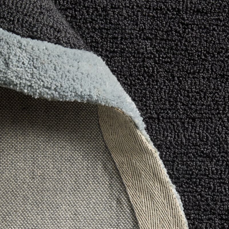 Wavy Border Midnight Navy Blue Kids Performance Area Rug 6'x9' - Image 2