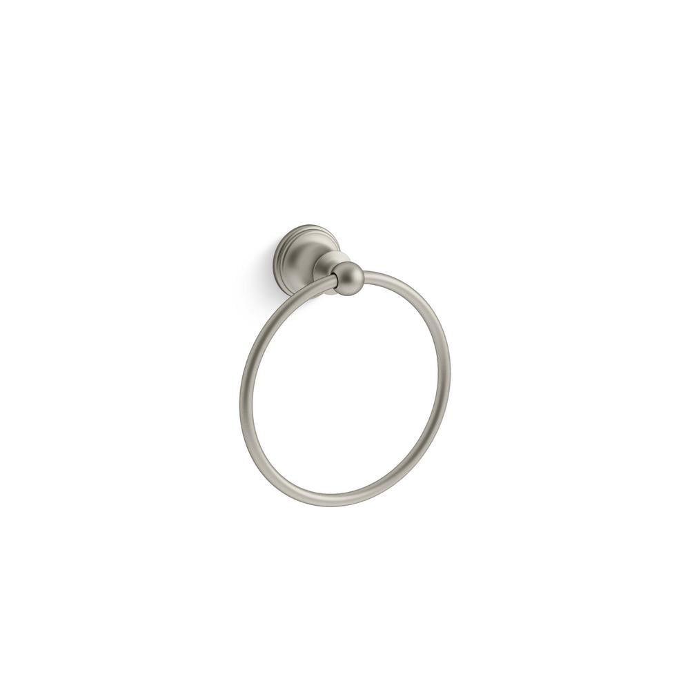 KOHLER Capliano Towel Ring in Vibrant Brushed Nickel - Image 0