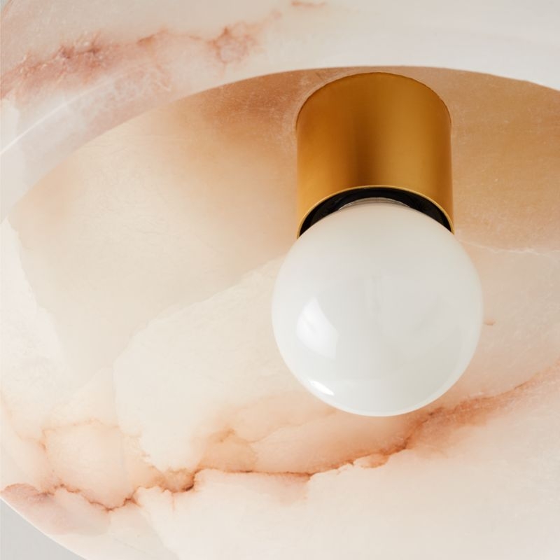 Edie Alabaster Flush Mount Light - Image 2