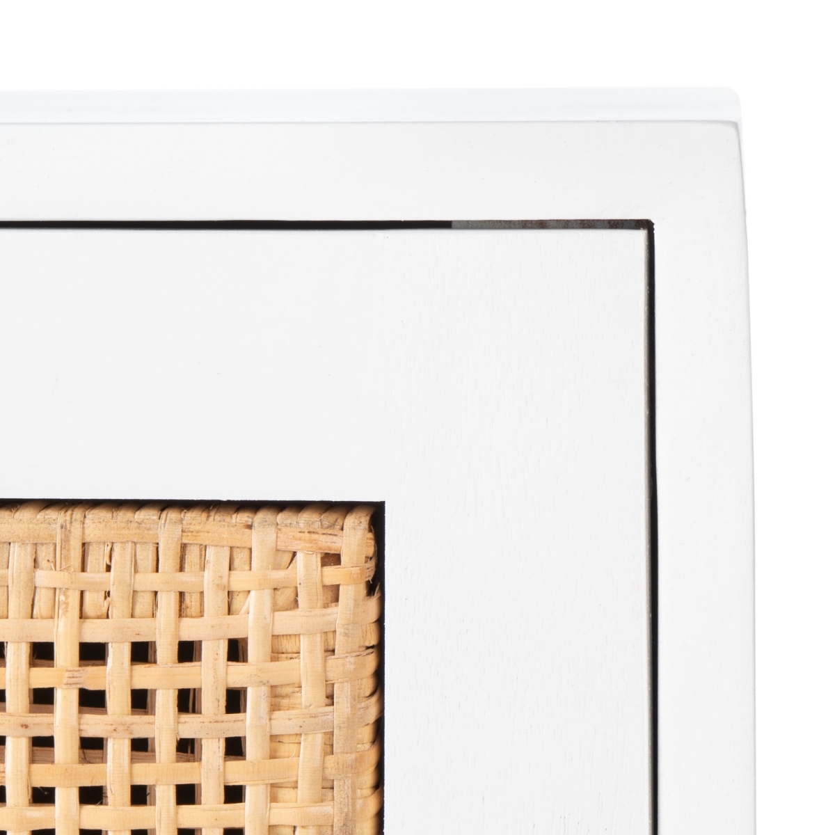Hedwig 2 Drawer Nightstand - White / Natural - Safavieh - Image 2