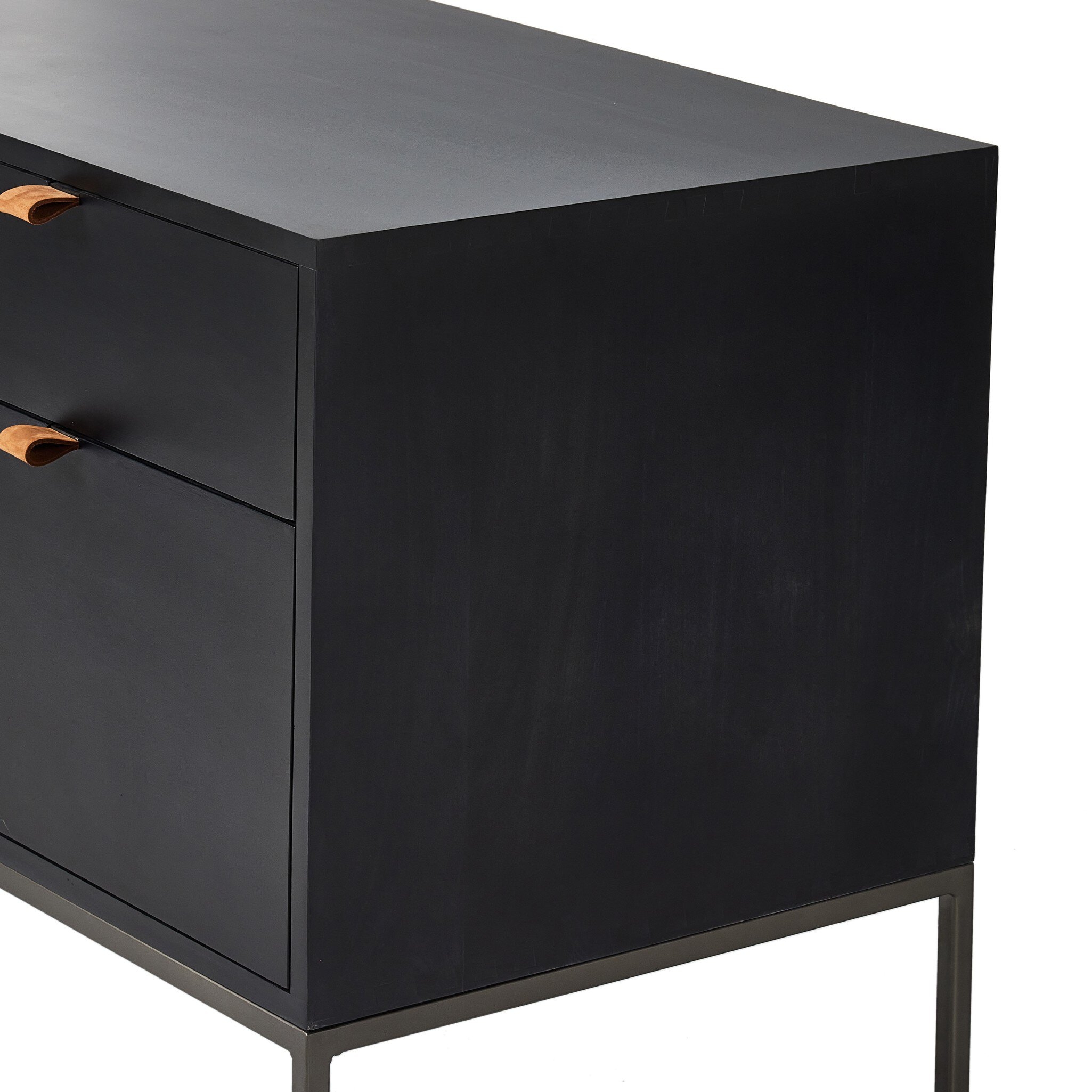 Trey Modular Wide Filing Cabinet - Black Wash Poplar - Image 11