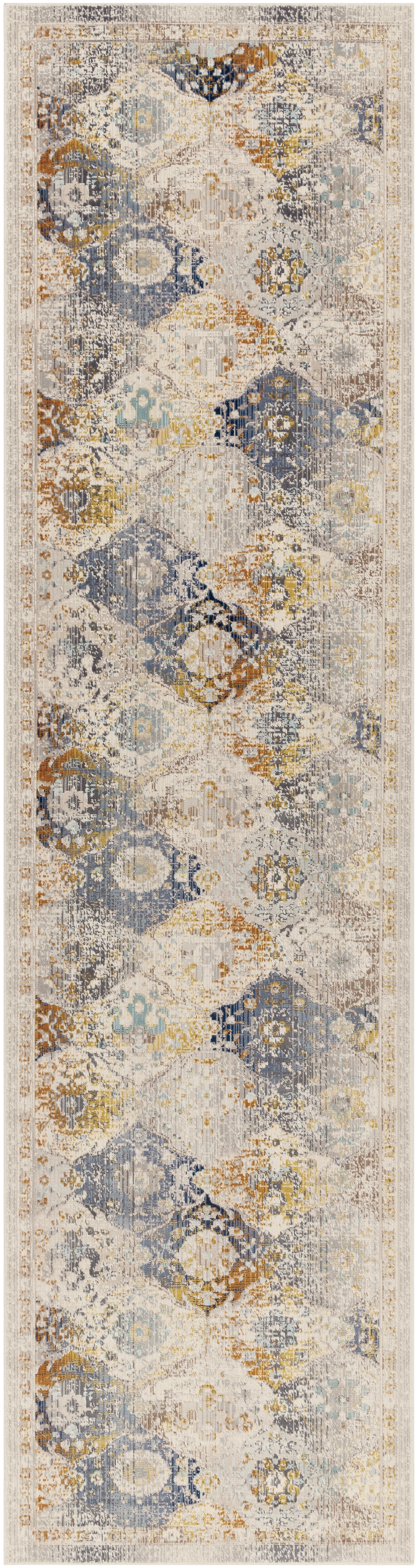 Dublin White Indoor 2'7" x 10'2" Machine Woven Rug - Image 0