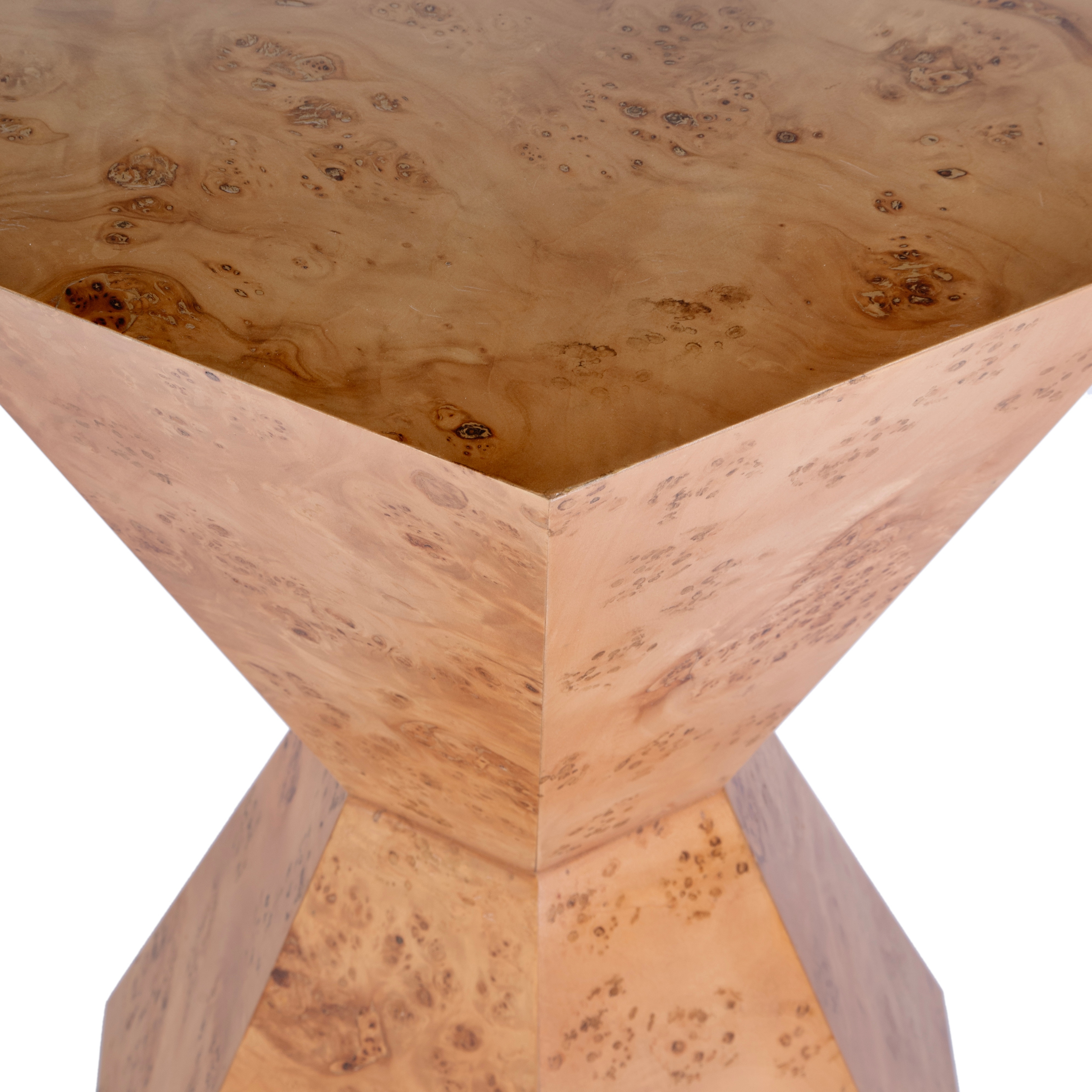 Billie Traditional Burl Side Table - Image 1