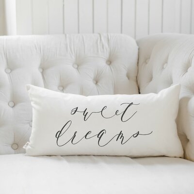 Sweet Dreams Cotton Lumbar Pillow Cover - Image 0