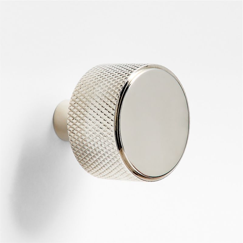 Modern Knurled Brushed Brass Knob - Image 2