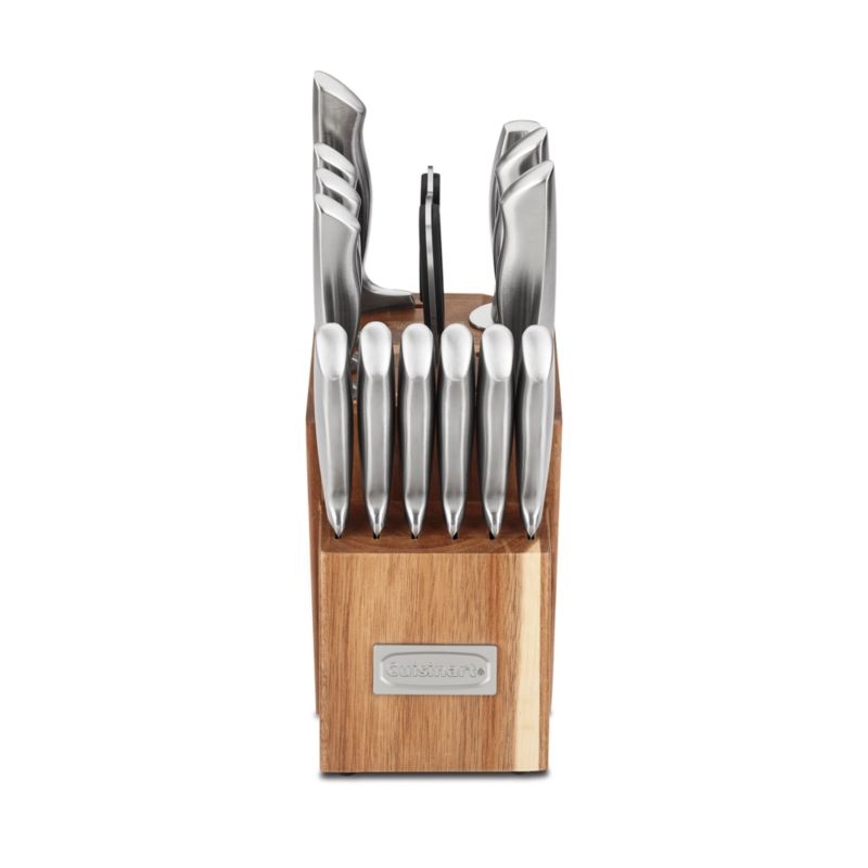 Cuisinart ® 15-Piece Stainless Steel Hollow-Handle Cutlery Block Set with Acacia Block - Image 3
